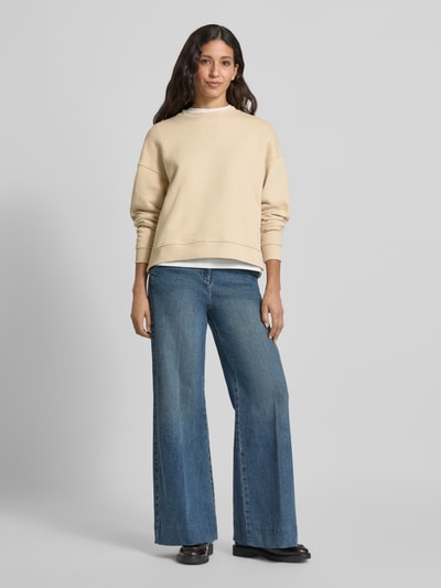 Weekend Max Mara Regular fit sweatshirt van katoenmix, model 'GERBA' Beige - 1