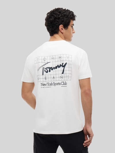Tommy Jeans regular fit T-shirt van puur katoen met rugprint Wit - 5