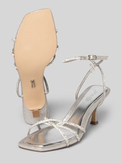Steve Madden Sandalette mit Dornschließe Modell 'LEGIT' Silber 4
