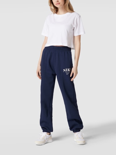 Nike Sweatpants mit Label-Print Dunkelblau 1