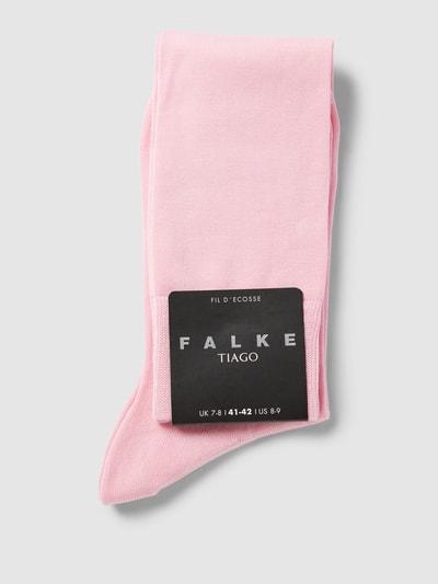 Falke Kniekousen met labeldetail, model 'Tiago' Lichtroze - 3