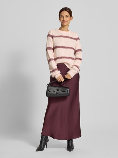 Vero Moda Regular Fit Strickpullover mit Woll-Anteil Modell 'ZADA' Rosa 1