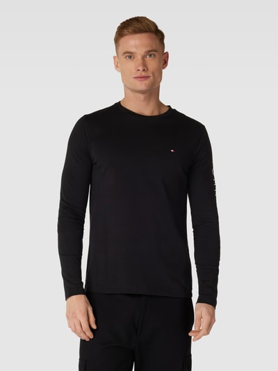 Tommy Hilfiger Longsleeve mit Label-Stitching Black 4