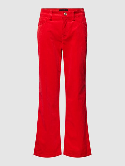 Cambio Bootcut corduroy broek in 5-pocketmodel, model 'FRANCESCA' Rood - 2