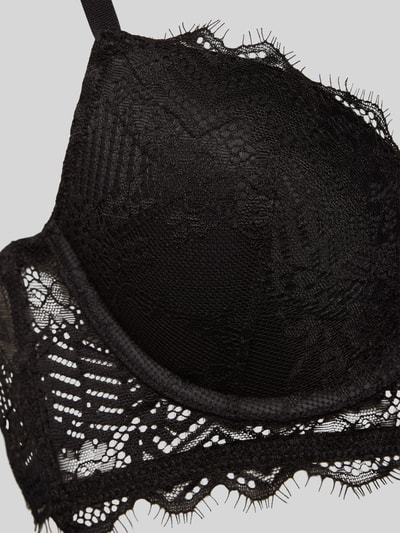 HUGO Schalen-BH mit Spitzenbesatz Modell 'RED LABEL' Black 2