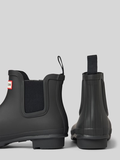 Hunter Chelsea boots met labelbadge Zwart - 2