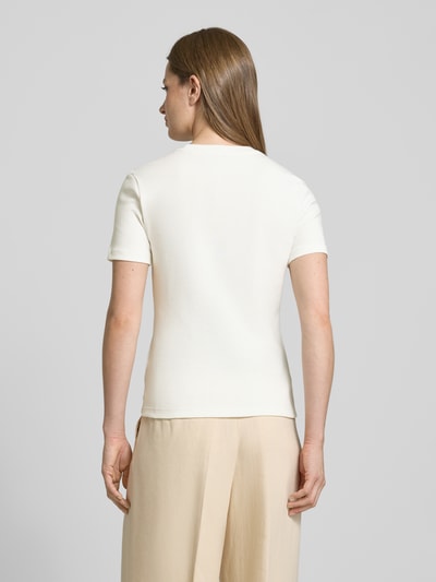 Tommy Hilfiger Slim Fit T-Shirt aus reiner Baumwolle Ecru 5