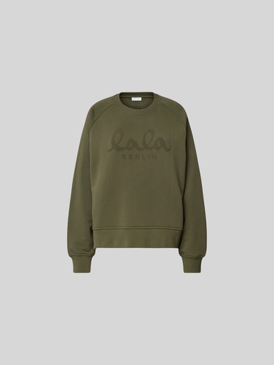 Lala Berlin Oversized Sweatshirt aus Baumwolle Oliv 2