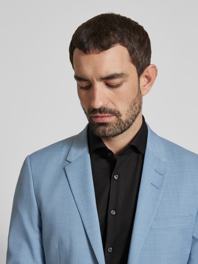 Jake*s Koszula biznesowa o kroju slim fit z diagonalu Czarny 3