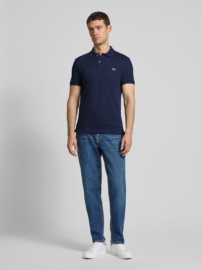 Lacoste Slim Fit Poloshirt mit Label-Patch Modell 'PIQUE' Marine 1