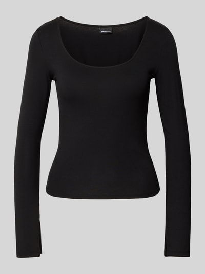 Gina Tricot Longsleeve mit Rundhalsausschnitt Black 2