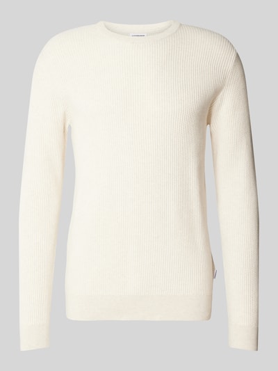 Lindbergh Strickpullover mit Rundhalsausschnitt Offwhite 2