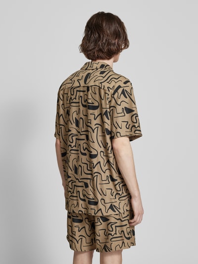 Only & Sons Koszula casualowa o kroju regular fit z fakturowanym wzorem model ‘KARI’ Beżowy 5