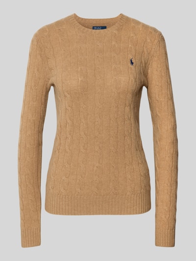 Polo Ralph Lauren Sweter z dzianiny z mieszanki wełny i kaszmiru model ‘JULIANNA’ Camel 2