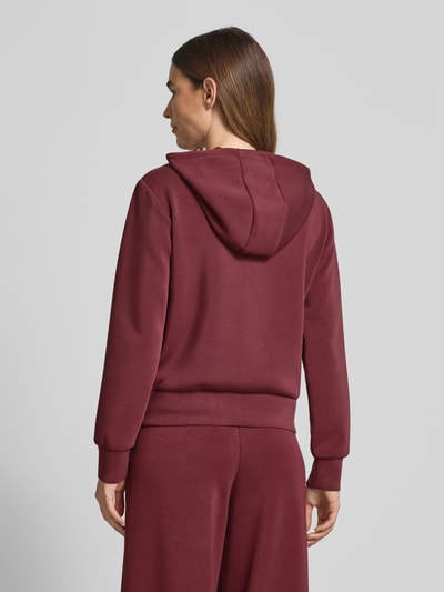 Guess Activewear Sweatjack met labelapplicatie Bordeaux - 5