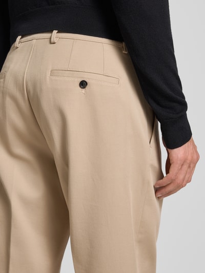CG - Club of Gents Regular fit broek met Franse steekzakken, model 'Ole' Beige - 3