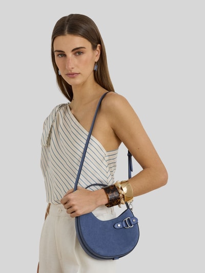 Lauren Ralph Lauren Umhängetasche aus echtem Leder Blau 1