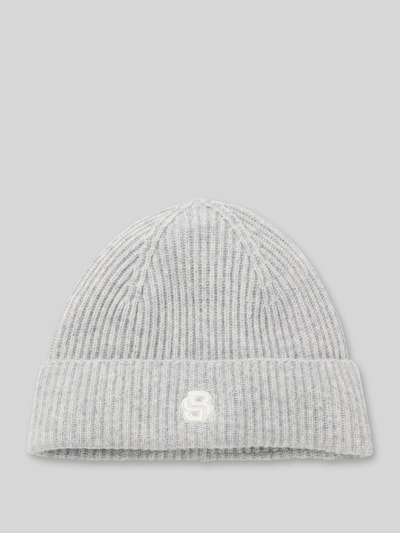 BOSS Beanie van een mix van wol en kasjmier, model 'LEAH' Middengrijs - 2
