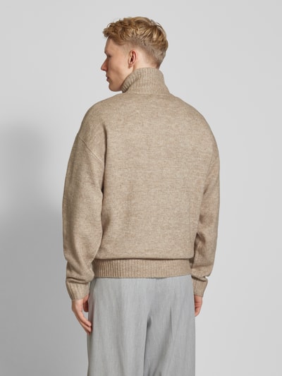 Jack & Jones Troyer mit gerippten Abschlüssen Modell 'OLLIE' Beige 5