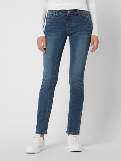 Blue Monkey Slim fit jeans met viscose, model 'Stacy'  Blauw - 4