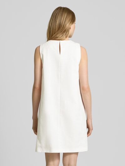 Weekend Max Mara Minikleid aus Baumwoll-Leinen-Mix Modell 'RACER' Weiss 5