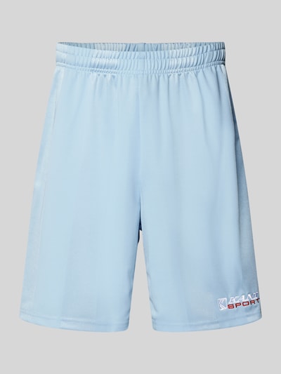 KARL KANI Shorts mit Streifenmuster Hellblau 2