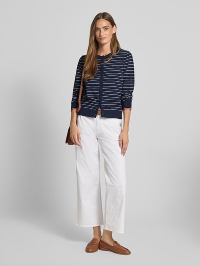 Tommy Hilfiger Regular fit gebreid jack van katoenmix Marineblauw - 1