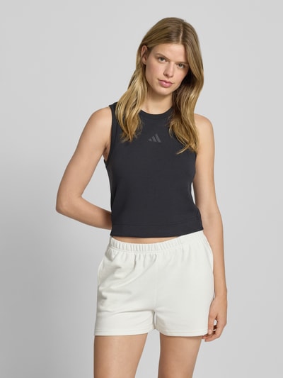 adidas Sportswear Tanktop mit Logo und Rundhalsausschnitt Black 4