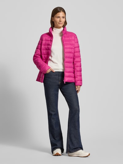 Christian Berg Woman Selection Gewatteerd jack met opstaande kraag Felroze - 1
