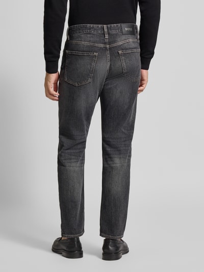 BOSS Regular Fit Jeans aus Baumwoll-Mix Modell 'RE.MAINE' Anthrazit 5