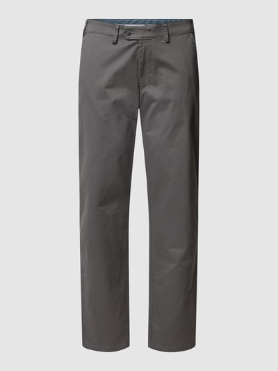 Christian Berg Men Straight Fit Chino mit Stretch-Anteil Dunkelgrau 2