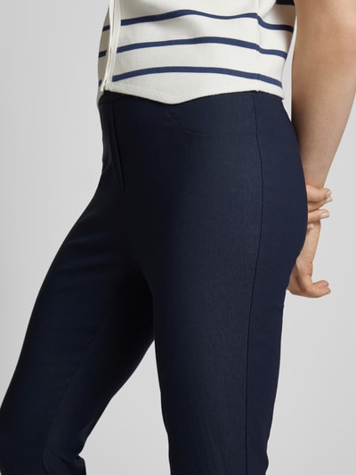 STEHMANN Broek in effen design, model 'LOLI' Marineblauw - 3