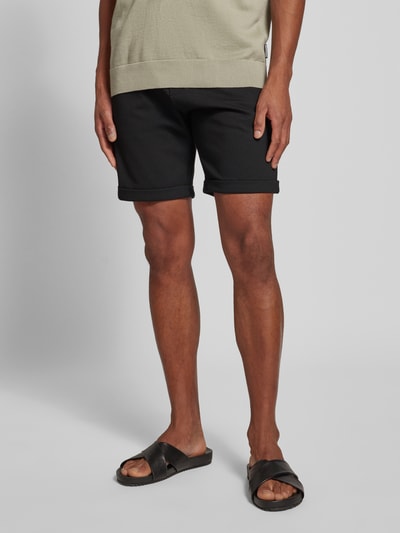 MCNEAL Regular Fit Sweatshorts mit Strukturmuster Black 4