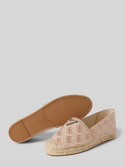 Guess Espadrilles met labelapplicatie, model 'JOLANDE' Lichtroze - 3