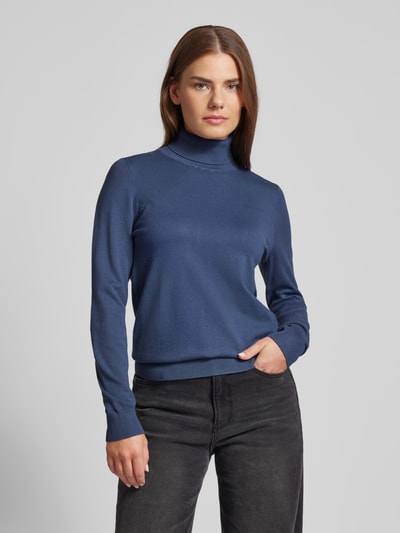 Jake*s Casual Strickpullover mit Rollkragen Rauchblau 4