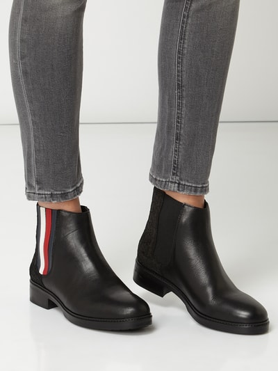 Tommy Hilfiger Chelsea-boots van leer   - 3