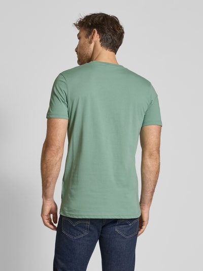 JOOP! Collection T-shirt męski JOOP! Collection;Czysta bawełna;Krój regular fit;Okrągły dekolt z prążkowanego ściągacza;Nadruk z motywem;Długość tyłu w rozmiarze M: 70 cm Limonkowy 5