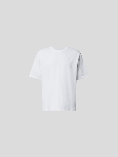 AMI PARIS T-Shirt mit Label-Stitching Weiß 2