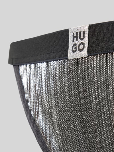 HUGO String met plissé, model 'PLISSE' Zilver - 2