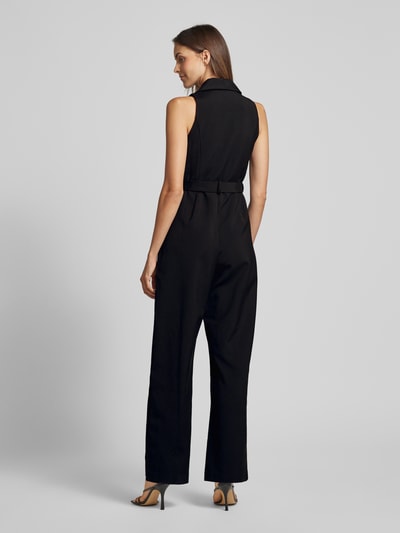 Selected Femme Straight Fit Jumpsuit mit V-Ausschnitt Black 5