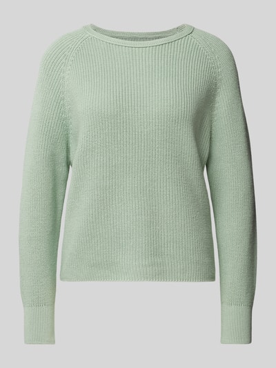 Marc O'Polo Comfort Fit Strickpullover aus reiner Baumwolle Mint 2