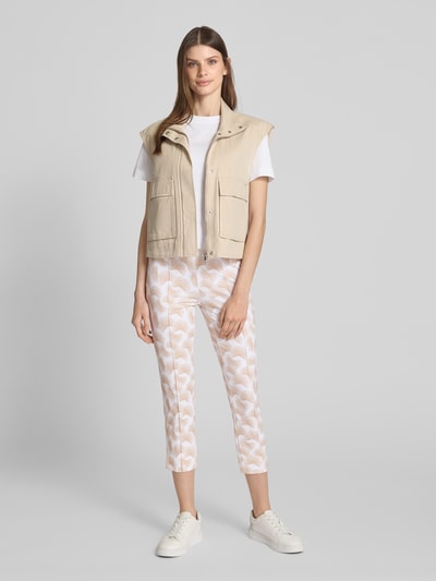 SEDUCTIVE Super skinny fit broek met vaste persplooien Beige - 1