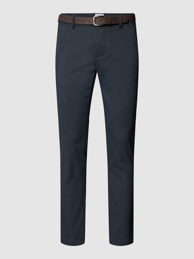 Lindbergh Chino met Franse steekzakken Blauw - 2