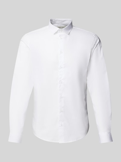 Casual Friday Slim Fit Freizeithemd mit Kentkragen Modell 'Palle' Weiss 2