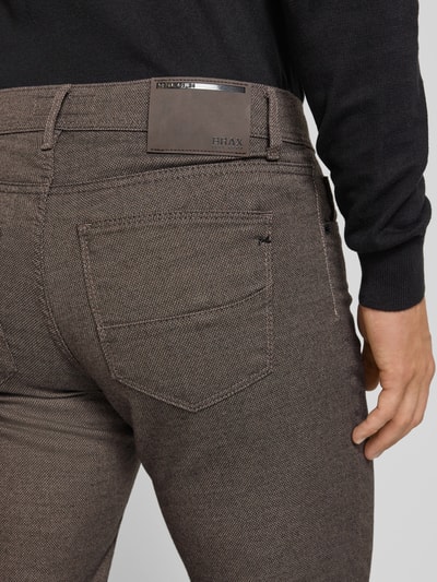 Brax Regular fit broek in 5-pocketmodel, model 'CADIZ' Hazelnoot - 3