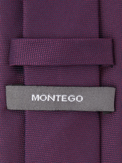 Montego Stropdas van zijde Aubergine - 2