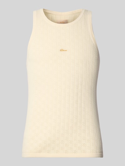 BLKVIS Tanktop mit Label-Stitching Offwhite 2