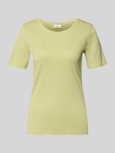 Produktfoto, Regular Fit T-Shirt aus reinem Baumwoll-Interlockjersey von s.Oliver RED LABEL, Optik: Unifarben, Rundhals, Kurzarm, glatte Textur