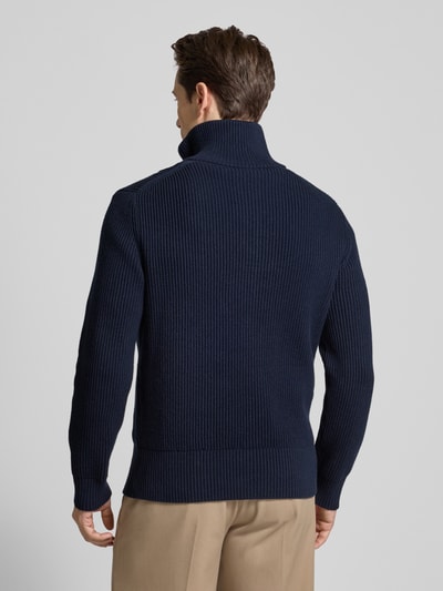 Drykorn Strickpullover mit Stehkragen Modell 'MANUELO' Marine 5