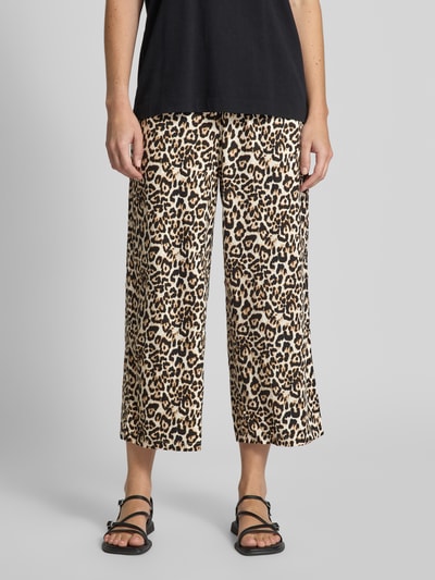 B.Young Linnen broek met elastische band, model 'FALAKKA' Zwart - 4